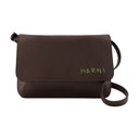 Crossbody marni läderbrun