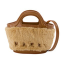Beige sintético de Micro Purso Tropicalia
