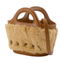 Beige sintético de Micro Purso Tropicalia