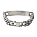 Minimal Logo Id Tag Bracelet Mm6 Maison Margiela Metal Silver