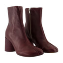 Ankle Boots Mm6 Maison Margiela Leather Burgundy