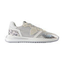 Tropez 2.1 Low Sneakers Philippe Model Canvas Silver
