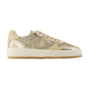 Sneakers Nice Low Woman Philippe Model Leather Gold