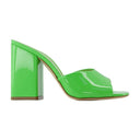 Holly Anja Mules Paris Texas Kiwi Leather