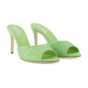 Holly Stiletto 85 Mules Paris Texas Peridot
