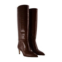 Stiletto 60 Boots Paris Texas Leather Chocolat