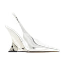 Nina Slingback Pumps Paris Texas Skórzane srebrne