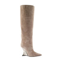 Nina Boots Paris Texas Leather Beige