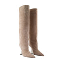 Nina Boots Paris Texas Leather Beige