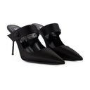 Lidia Couture Sabot 90 Pumps Paris Texas Silk Black