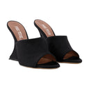 Nina Court Shoes Paris Texas Silk Black