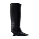 Nina 50 Stiefel Paris Texas Leder Schwarz