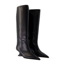 Nina 50 Stiefel Paris Texas Leder Schwarz