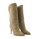 Botas Gaia Midcalf 85 Paris Texas Cuero Beige