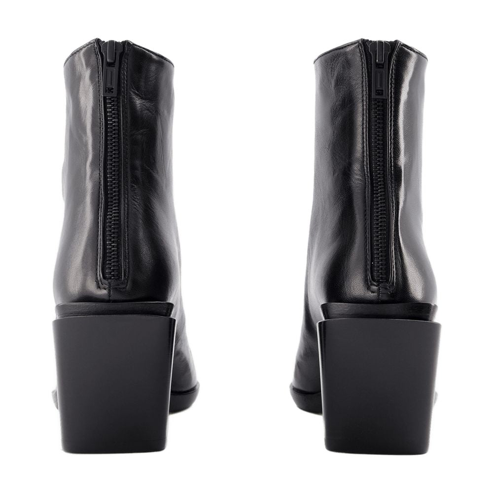 Florentine Ankle Boots Ann Demeulemeester Black Leather