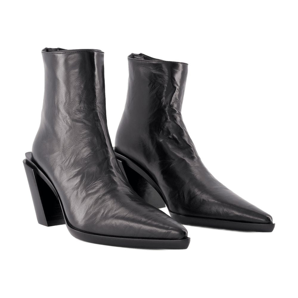 Florentine Ankle Boots Ann Demeulemeester Black Leather