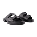 Block Henri Sandals Ann Demeulemeester Cuero negro