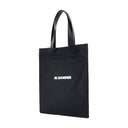 Book Tote Shopper Bag Jil Sander Cotton Black