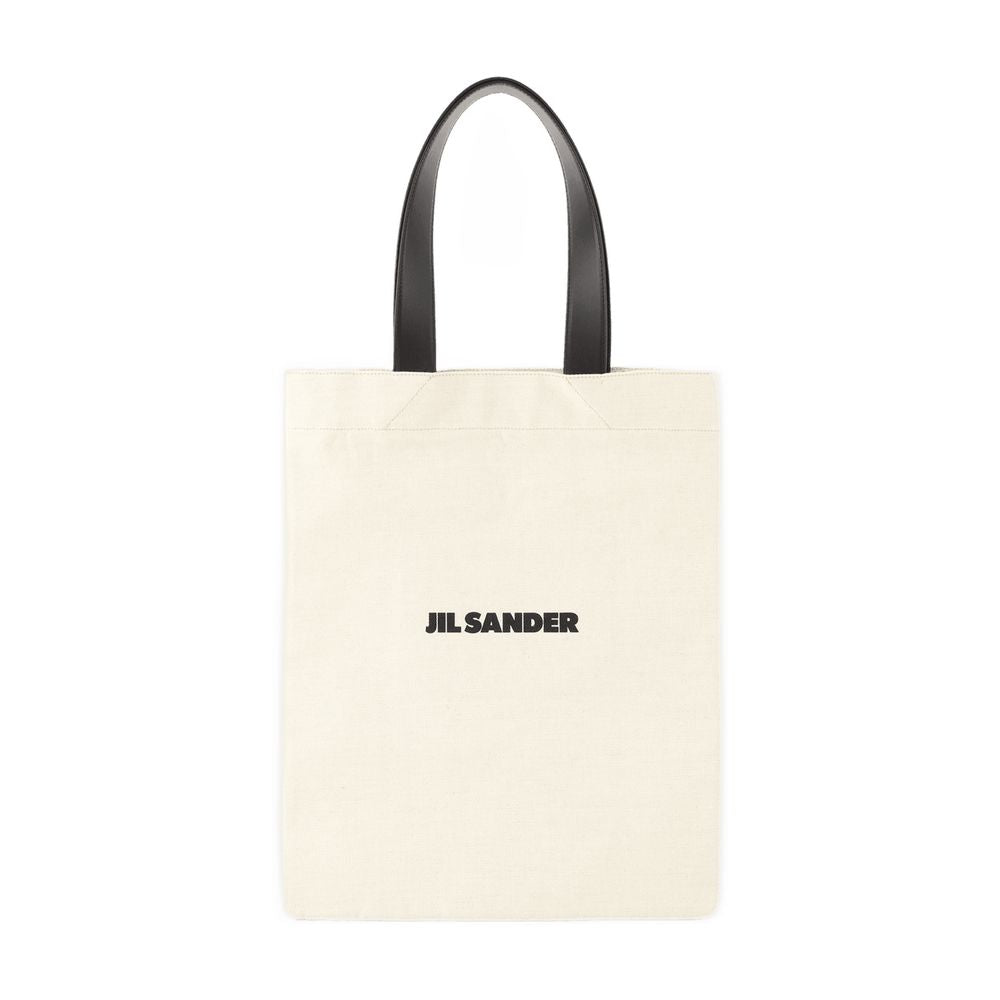 Book Tote Bag Jil Sander Cotton Beige