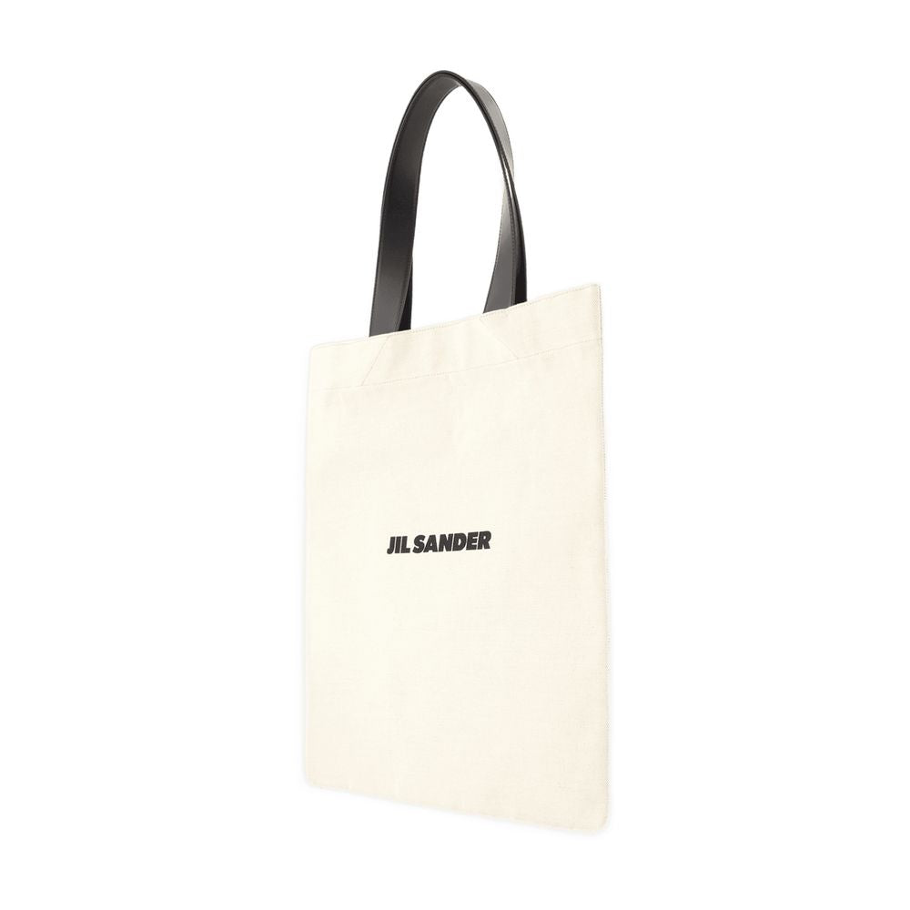 Book Tote Bag Jil Sander Cotton Beige