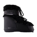 Icon Low Ankle Boots Moon Boot Fake Fur Black