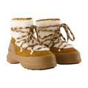 Luna Boots Moon Boot Leather Brown/White
