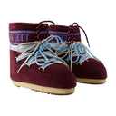 Icon Low Suede Laces Ankle Boots Moon Boot Leather Burgundy