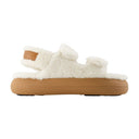 Sandals Moon Boot Leather White/Brown