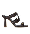 Elisabetta Franchi Brown Heeled Mule