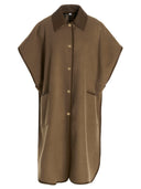 Burberry Tartan Pattern Reversible Cape