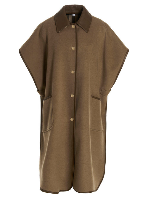 Burberry Tartan Pattern Reversible Cape