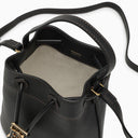 Burberry Tb Mini Black Leather Bucket Bag