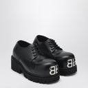 Balenciaga zwart leer derby stomper -schoen