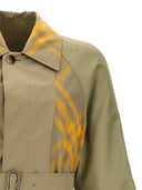 Burberry Check Insert Trench Coat