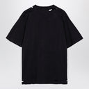 Balenciaga Planet Earth Oversize T Shirt Washed Black