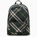 Burberry Shield Check Pattern Nylon Backpack