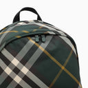 Burberry Shield Check Pattern Nylon Backpack