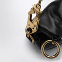 Burberry Black Leder Rittertasche