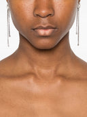 Self Portrait Crystal Droplet Bow Earrings