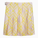 チェックパターンを備えたバーバリーピンク/黄色のキルト