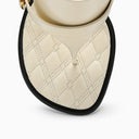 Sandales Burberry Light Beige en cuir beige