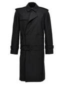 Burberry Double Breasted Maxi Trench Coat