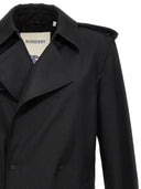 Burberry Double Breasted Maxi Trench Coat