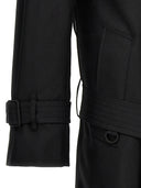 Burberry Double Breasted Maxi Trench Coat