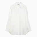 Chemise de couleur grain de soie blanc burberry