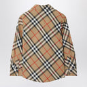 Burberry Beige Cotton Check Pattern Shirt