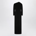 Balenciaga Black Stretch Crêpe Cape Robe
