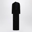 Balenciaga Black Stretch Crêpe Cape Robe