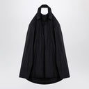 بلنسياجا أسود قميص مع وقف التنفيذ لباس