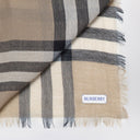 Burberry Beige Check Muster Schal
